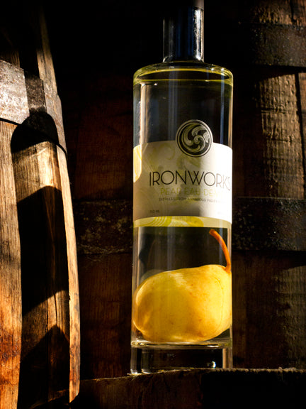 Pear Eau-de-Vie with the Pear in the Bottle