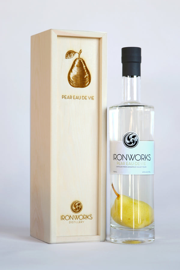 Pear Eau-de-Vie with the Pear in the Bottle